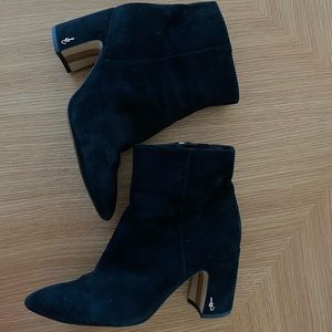 SAM EDELMAN BLACK SUEDE BOOTS SIZE US8